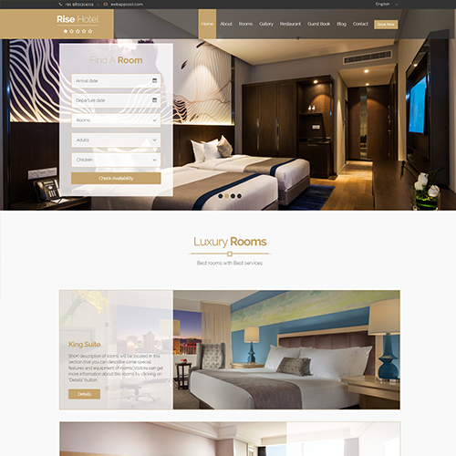 Rise hotel by Webappssol