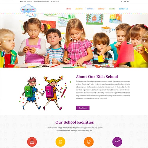 Kids School by Webappssol